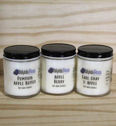 APPLE Soy Candle Trio