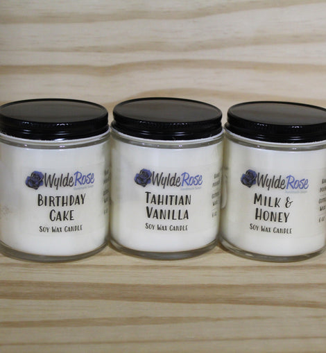 VANILLA Soy Candle Trio